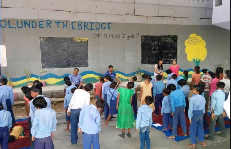 Image result for Rajesh Kumar Sharma âThe Free School Under The Bridgeâ
